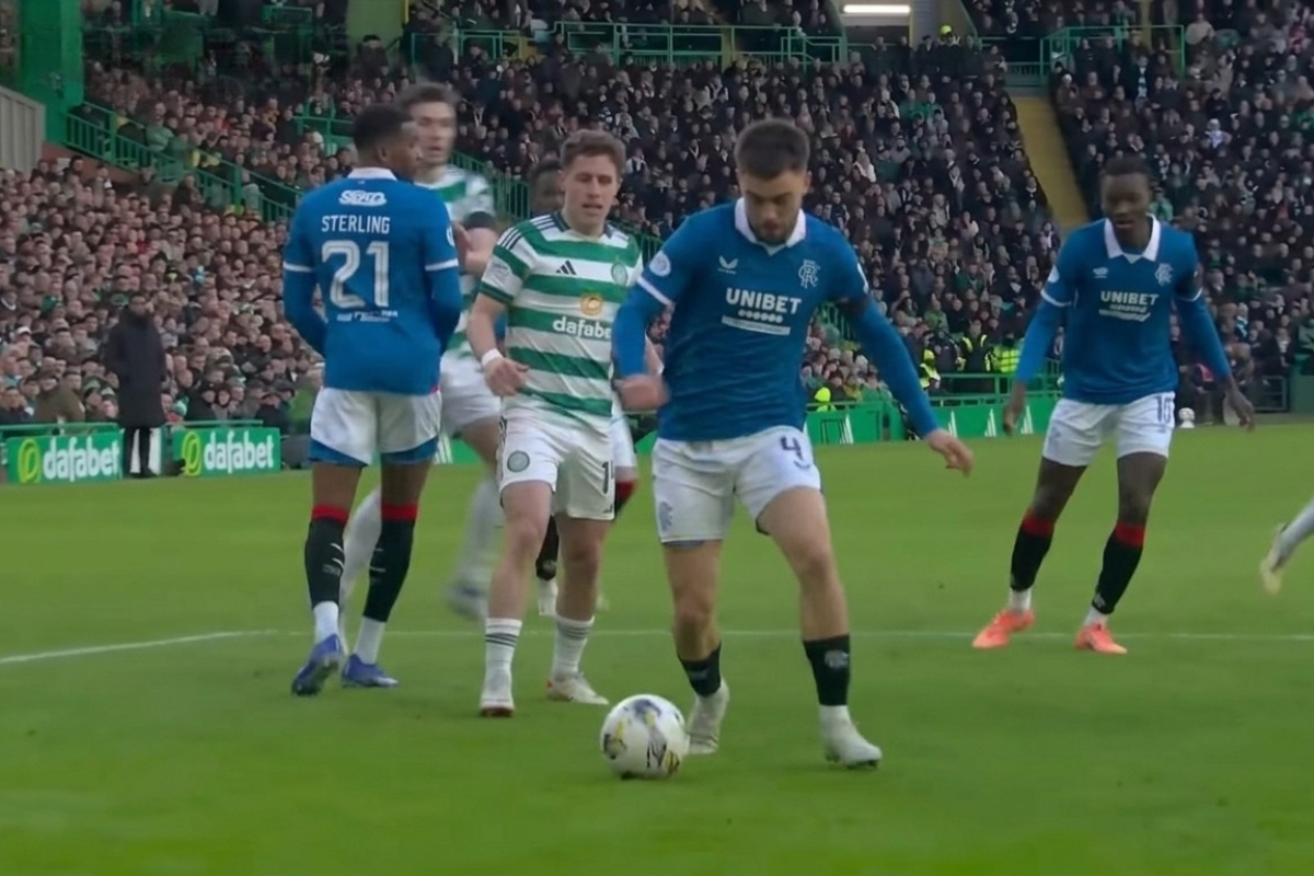 Celtic Rangers fudbaleri na terenu